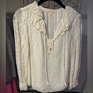 Rebecca Taylor beautiful off-white/white top